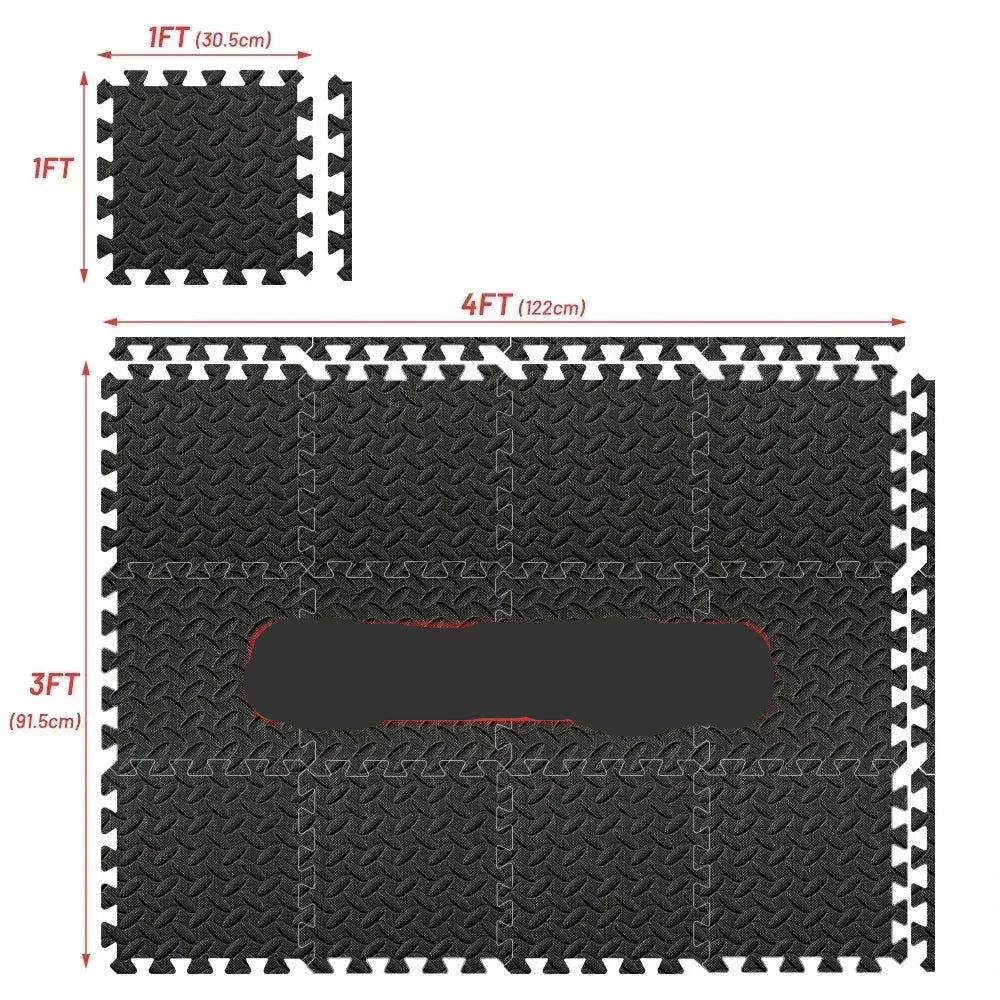 4-20 Pcs Exercise Mats Home Gym Flooring Solution