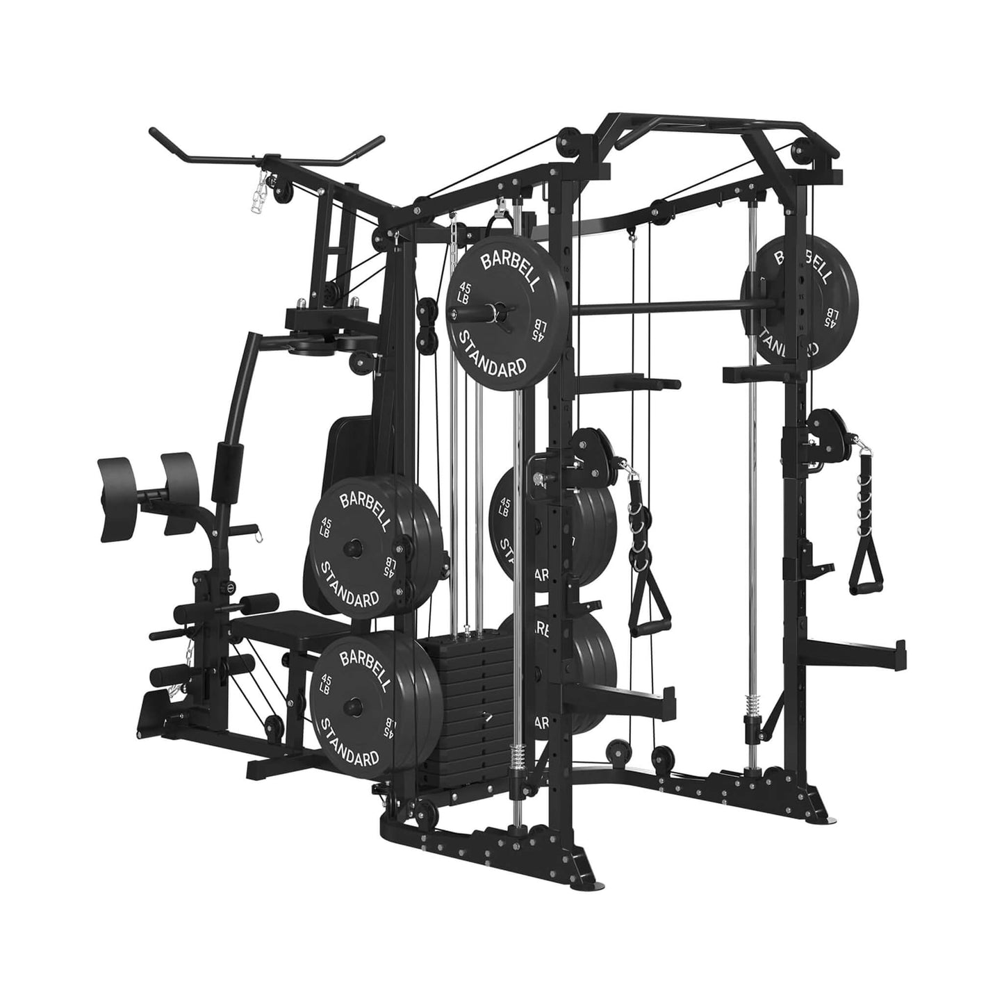 Rovix Dual Station Smith Machine With Cable Crossover Home Gym (SAK24079)